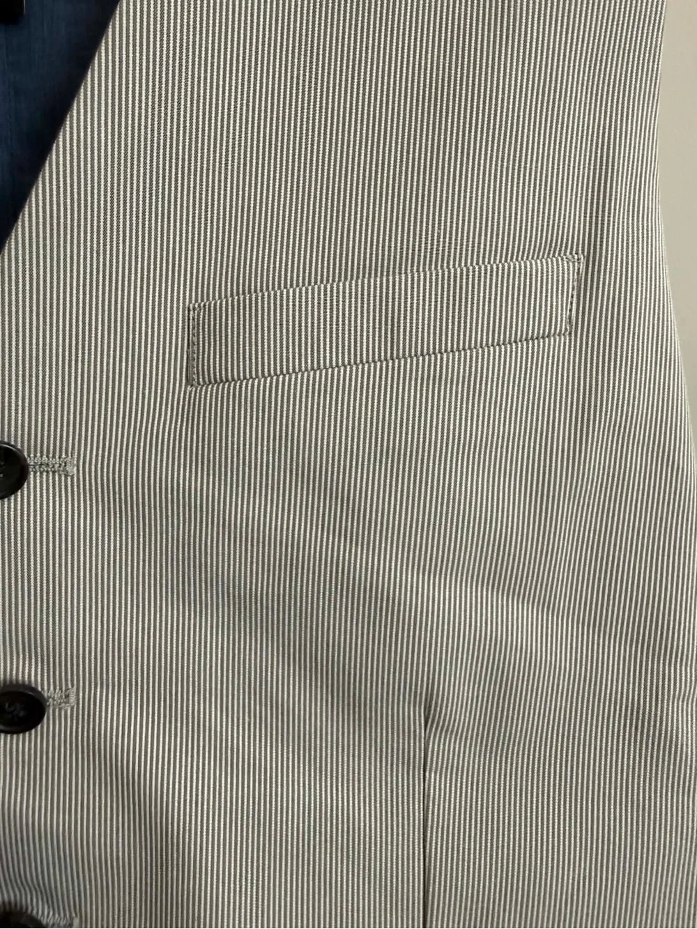 Banana Republic Blue Lined Pinstripe Vest